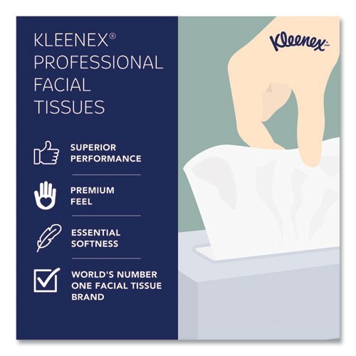 Kleenex Naturals Facial Tissue, 2-Ply, White, 90 Sheets/Box