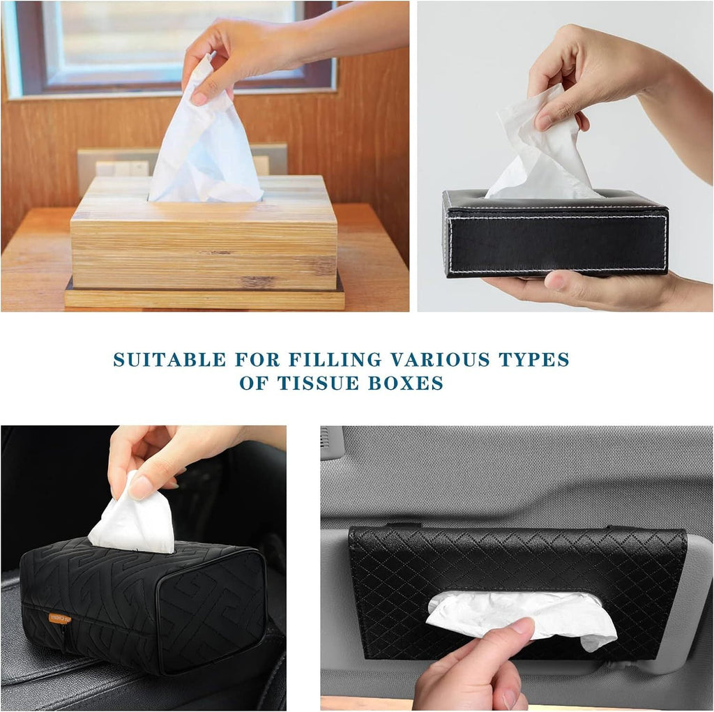 Car Tissue Refill 18 Packs Car Tissues Auto Visor Tissue Refills for Visor